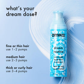 amika label close-up showing ingredient list and usage instructions for clarity