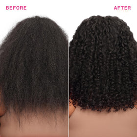 Amika conditioner applied in shower illustrating easy application and detangling benefit