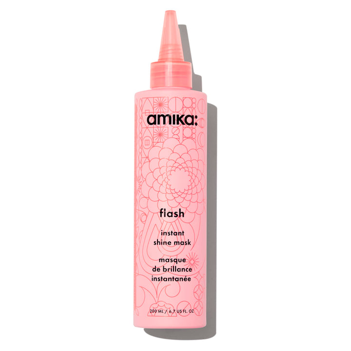 amika front packaging showing product and glossy finish benefit