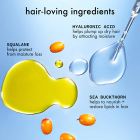 Amika conditioner cream texture displayed to show thickness and slip
