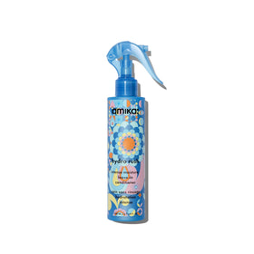 amika bottle front view showing sleek hydration packaging and brand promise
