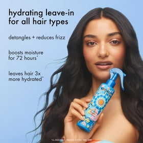 Amika nozzle close-up highlighting fine mist for even distribution