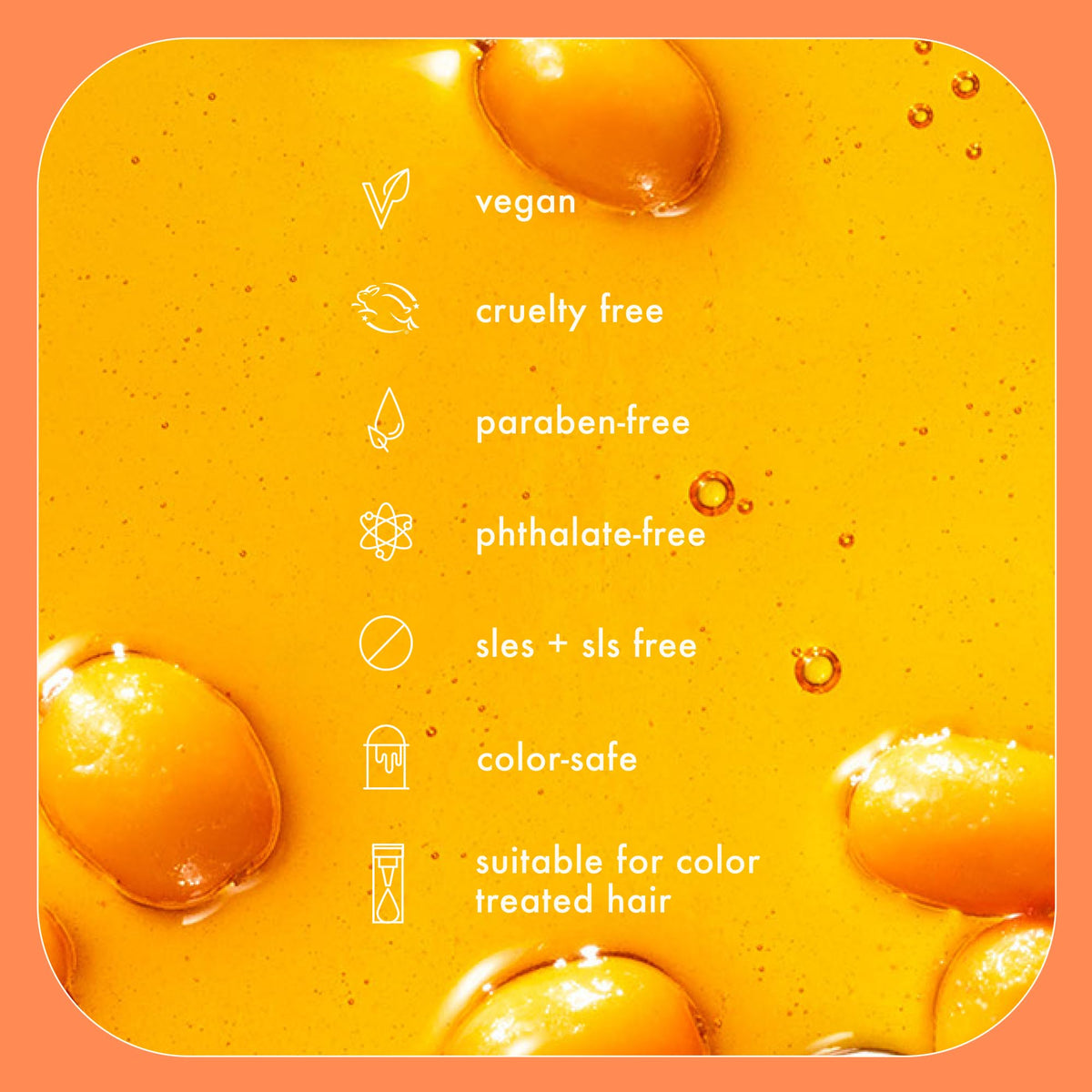Amika label close-up highlighting sea buckthorn and nourishing ingredients
