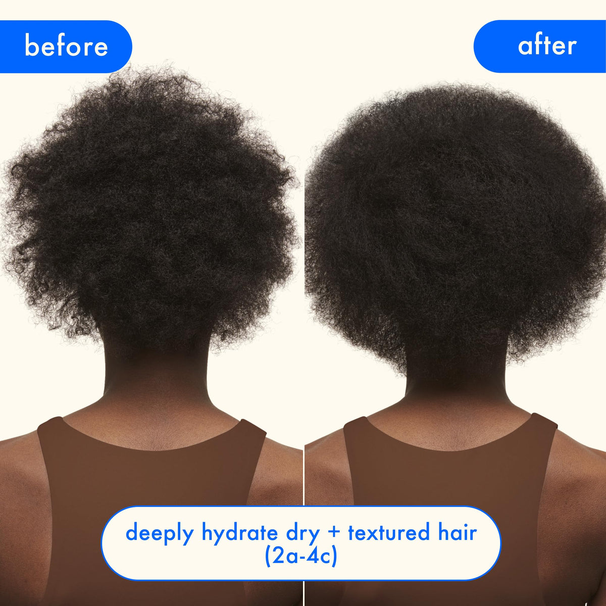 Amika hydro rush leave-in bottle in hand offering detangling and long-lasting hydration