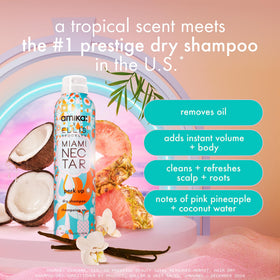 amika back label close-up with ingredients and usage directions benefit