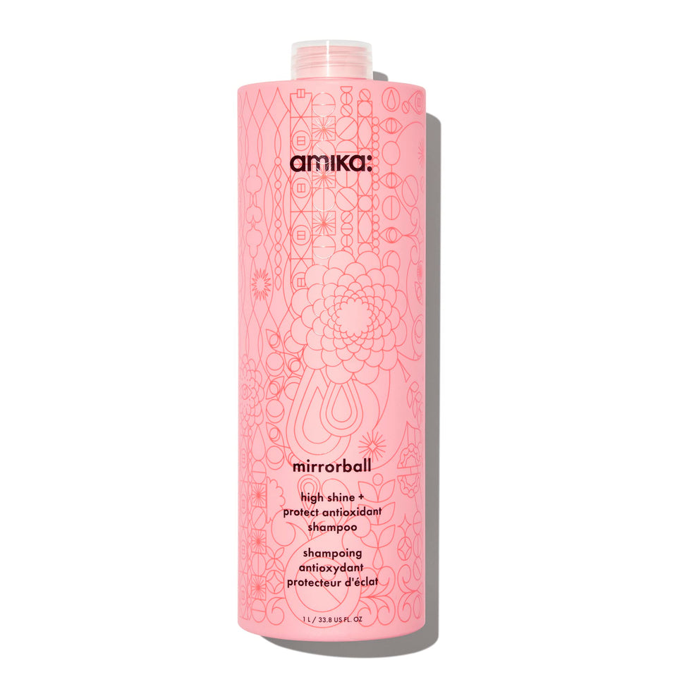 Amika Mirrorball front packaging showing bottle and label for instant recognition and trust
