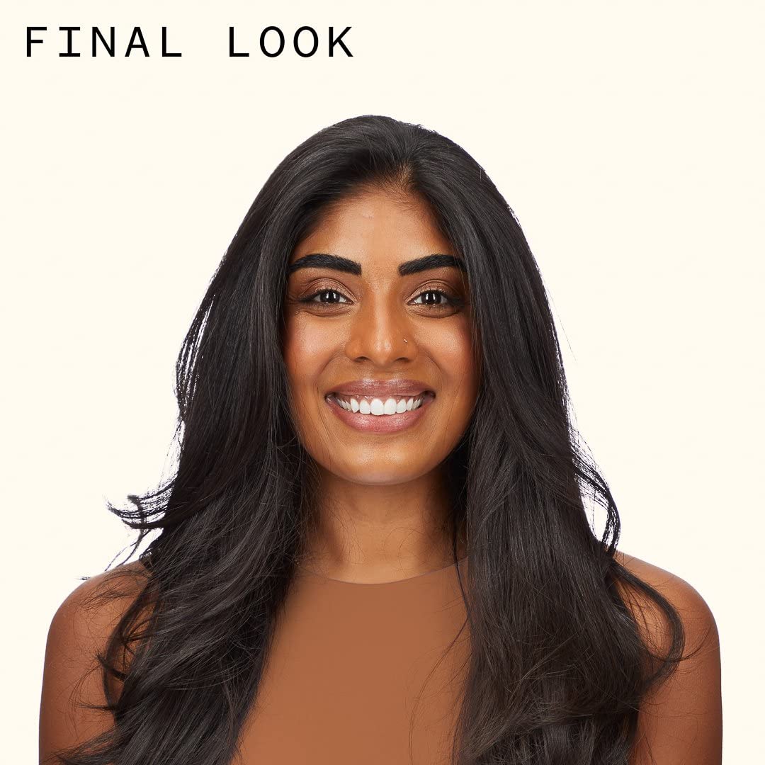 amika mousse worked into damp hair at roots for visible volume