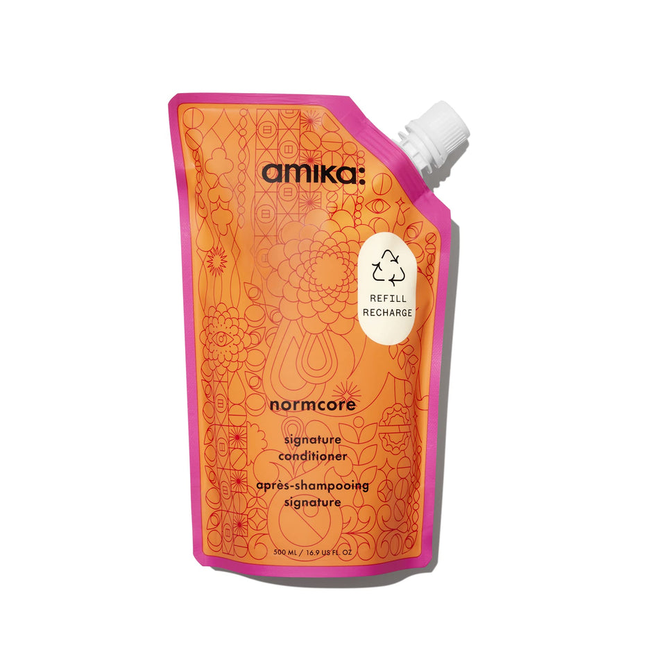 Amika front packaging showing product and benefit of daily hydration