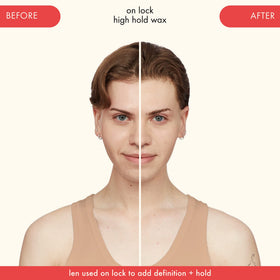 amika on lock applied on hands demonstrating easy spreadability and control