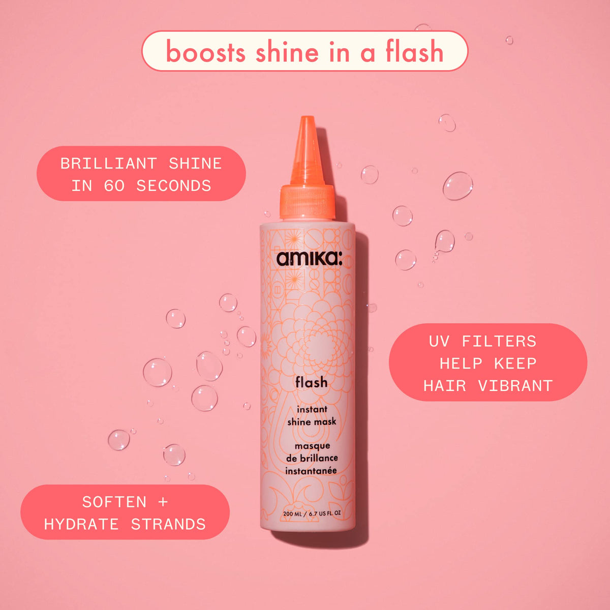 amika open cap texture close-up showing creamy formula benefit