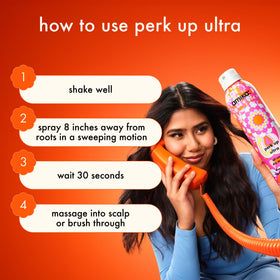 amika perk up ultra on bathroom shelf lifestyle scene for everyday use