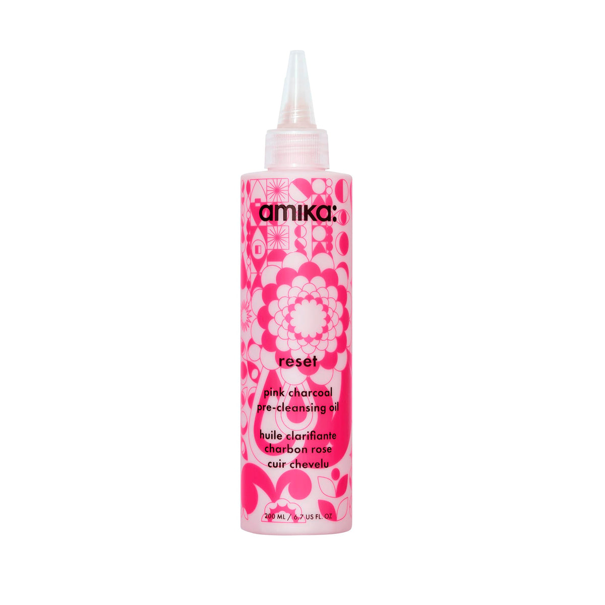 Amika Reset front bottle showing packaging and benefits
