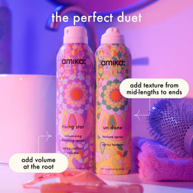 amika rising star ingredient focus carob seed extract visual for fuller-looking hair