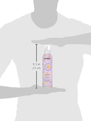 amika size comparison next to hand illustrating travel-friendly amount