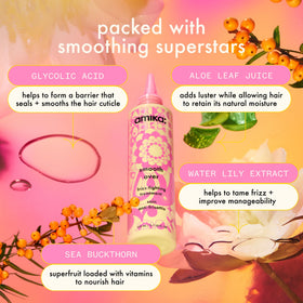 amika mask being applied in shower for fast frizz control