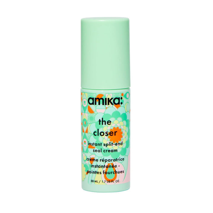 amika front packaging showing the tube and branding for instant sealing benefit
