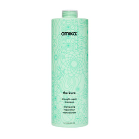 Amika front bottle 1000ml showing professional size and brand benefit