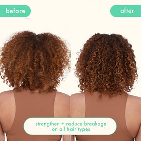 Amika the kure treated hair after use showing smooth shine and improved manageability