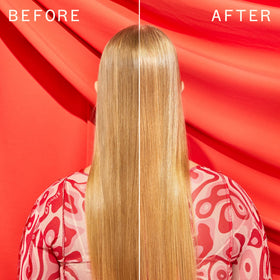 Amika top gloss texture on hair highlighting lightweight non-greasy shine