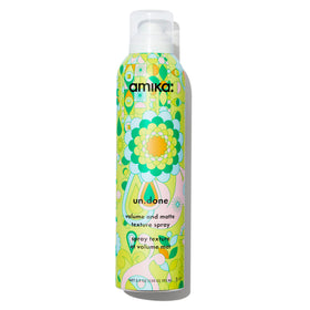 amika un.done front packaging showing the matte aerosol and brand benefit