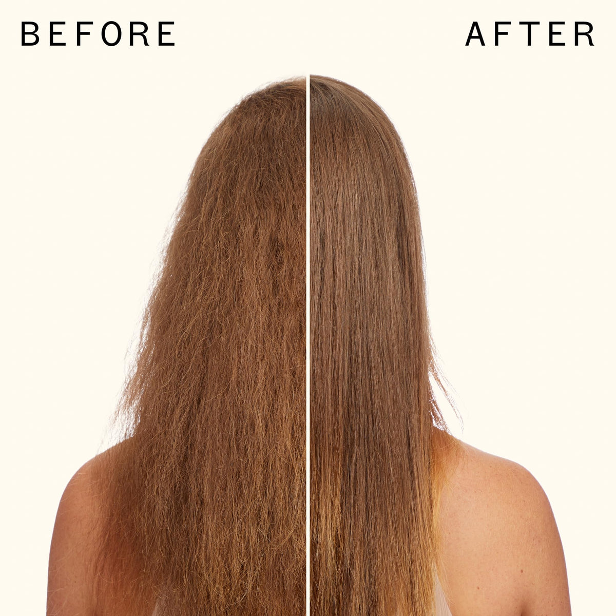 applying amika velveteen to damp hair for heat protection and frizz control benefit
