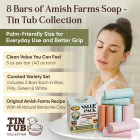 Amish Farms close-up lather showcasing creamy foam and gentle cleansing benefit