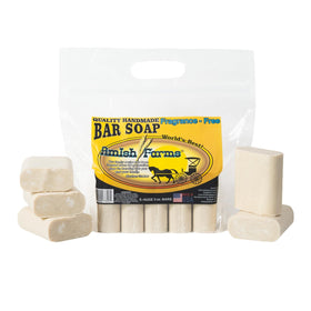 Amish Farms front packaging showing five bars and product benefits