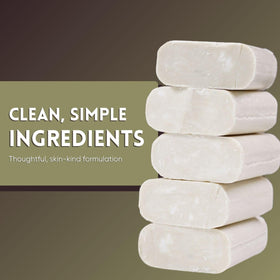 Amish Farms soap lather closeup illustrating mild, residue‑free rinse