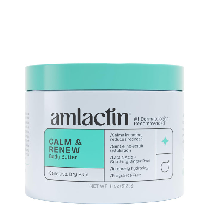 AmLactin front tub shot showing clean packaging and therapeutic moisturizer benefit