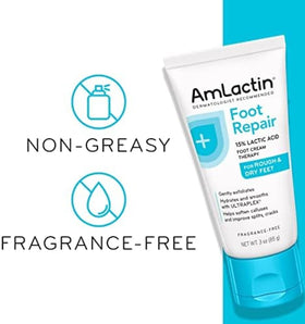 AmLactin 3 oz tube next to coin to show compact travel-friendly size