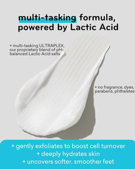 Ingredients panel closeup of AmLactin to show active lactic acid benefit