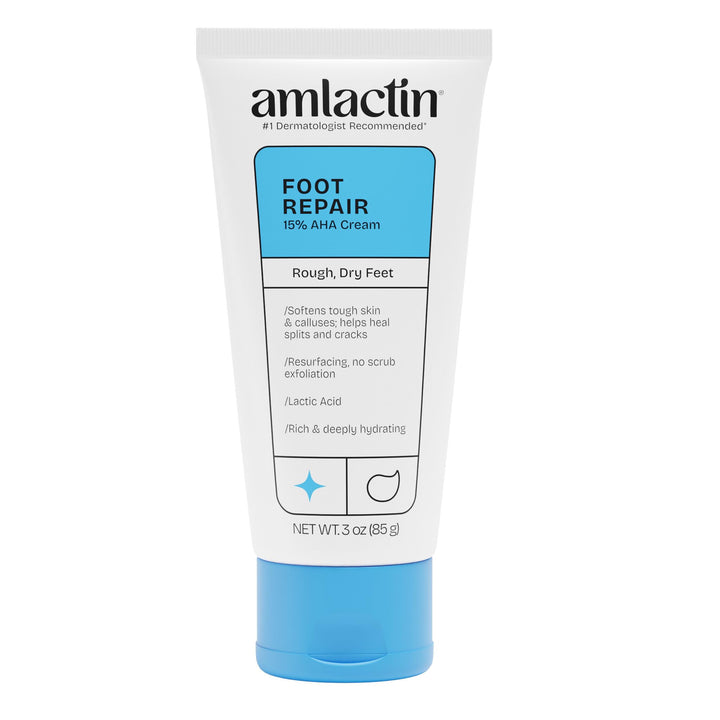 AmLactin front tube view showing product branding and size benefits