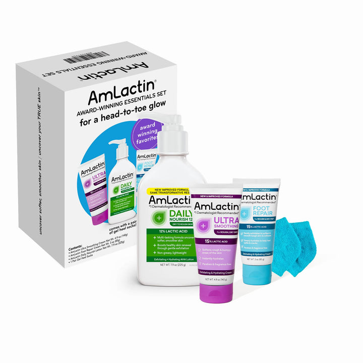 AmLactin front packaging showing full set and clear product labeling for easy selection