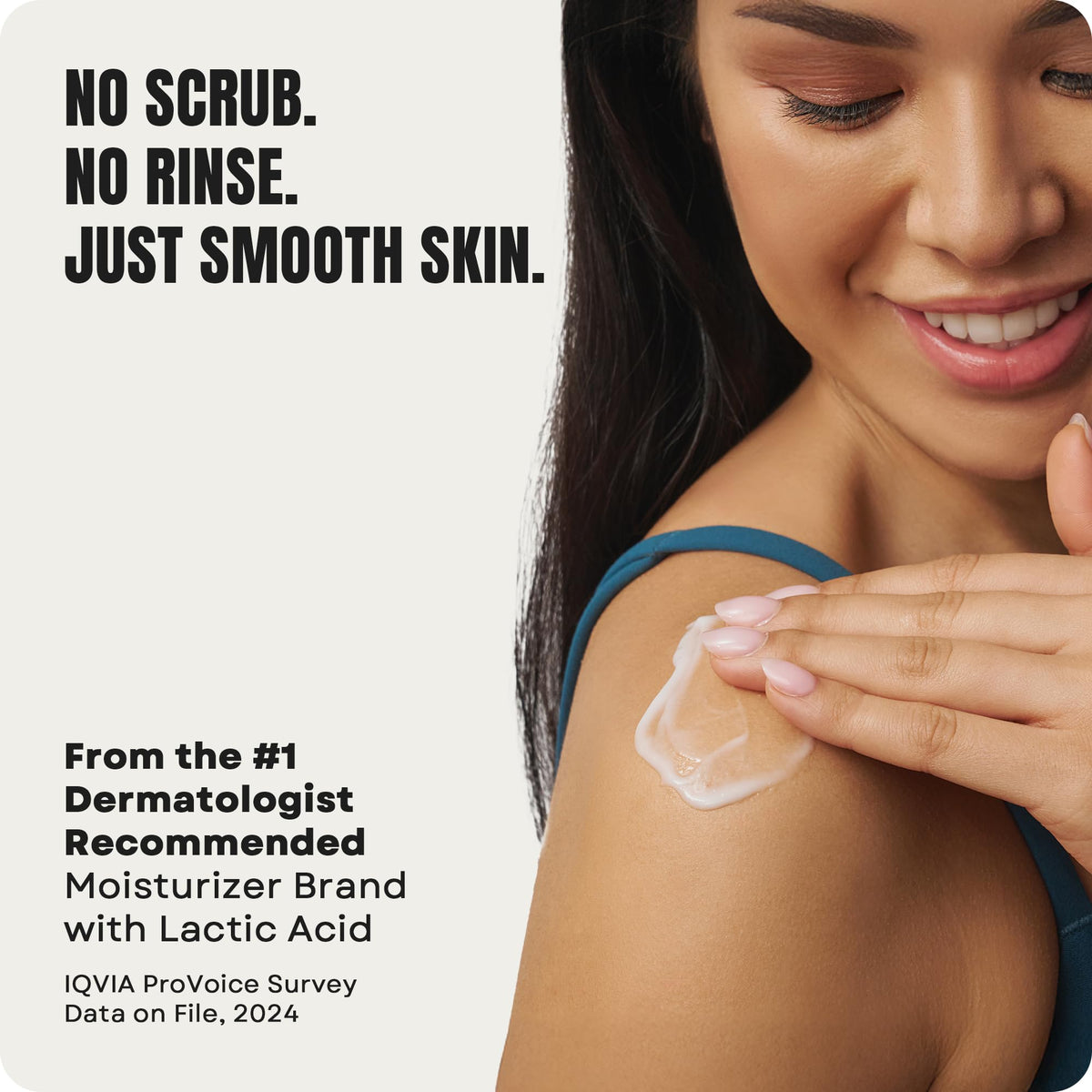 AmLactin product label highlighting 12% lactic acid and free-from ingredients benefit
