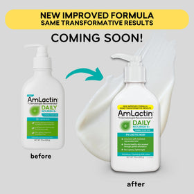 AmLactin pump nozzle close-up for easy, controlled dispensing