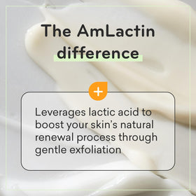 AmLactin next to hand to show 7.9 oz size and portability