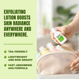 AmLactin lotion texture close-up highlighting lightweight absorption benefit