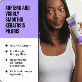 AmLactin cream texture close-up demonstrating rich, fast-absorbing hydration