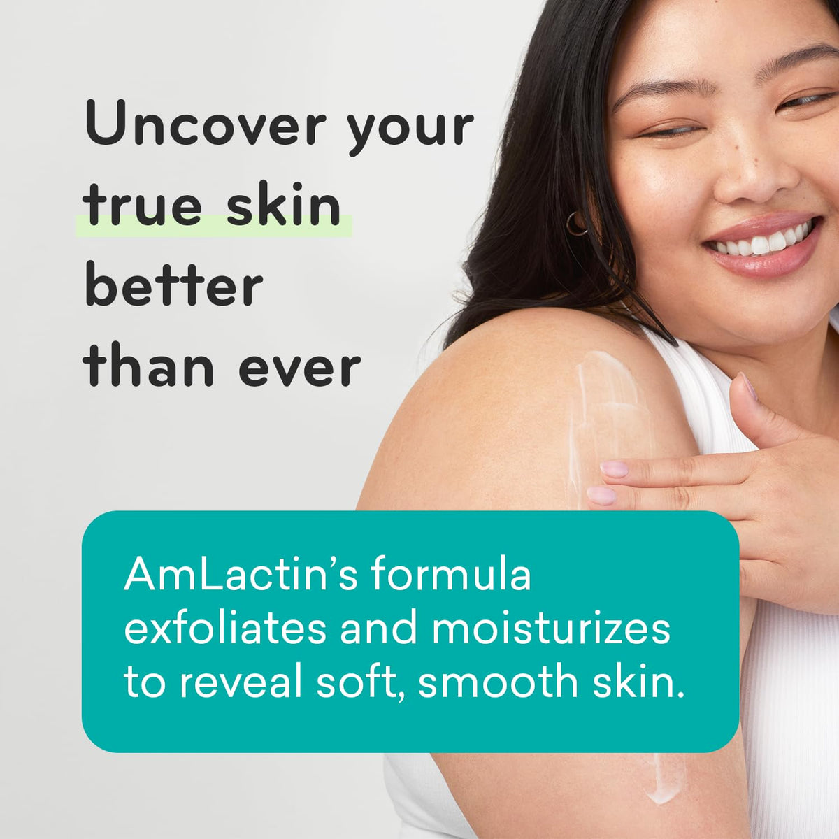 AmLactin lotion texture on hand showing smooth spread and absorption
