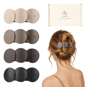 Amlaidu front view showing four neutral colored clips, neat secure hold