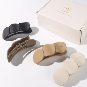 Amlaidu half-up hairstyle using the clip, comfortable and discreet styling