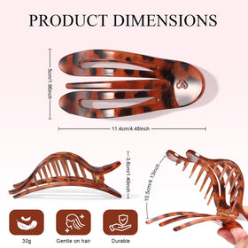 Amlaidu clip worn in hair half-up style for comfortable control