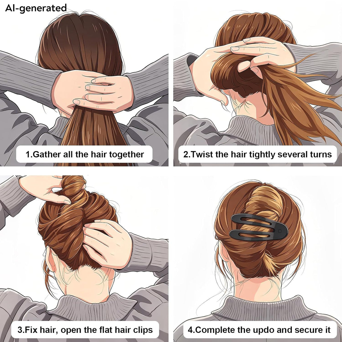 Amlaidu clip keeping hair in place during yoga, comfortable low-profile wear
