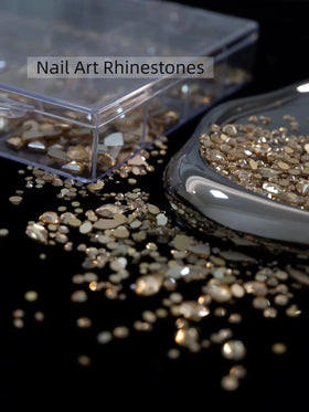 AMLAVIFISH rhinestones beside a coin to show sizes for planning designs