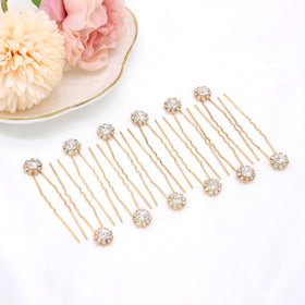 Ammei Headpiece close-up of rhinestones highlighting sparkle and neat placement