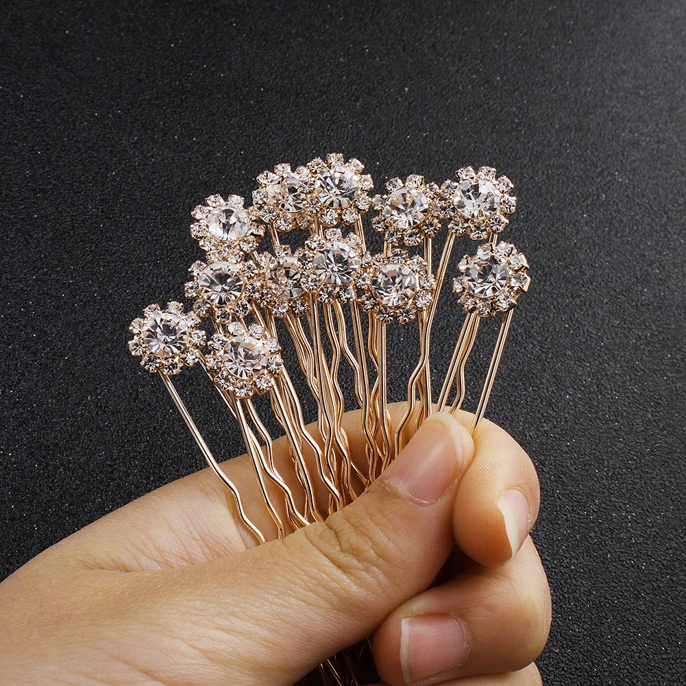 Ammei Headpiece in hair updo demonstrating secure, polished bridal styling