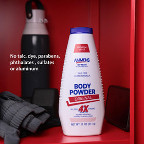 AMMENS applied underarm demonstrates quick sweat absorption and cooling comfort