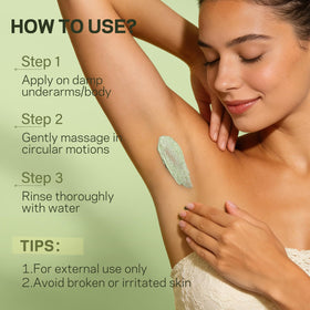 AMOADO used on bikini area to smooth texture and reduce roughness
