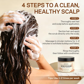 AMOADO product in a shower lifestyle scene, communicates refreshing use