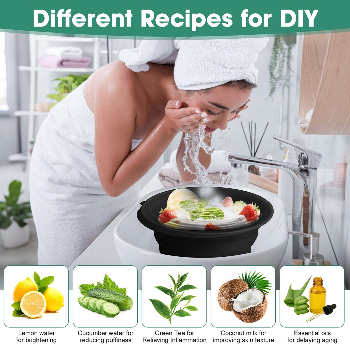 Amoner U in-use home spa setting illustrating convenient cold plunge use